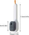 Multifunctional Soap Liquid Dispenser Brush with Handle Shoe Cleaning Laundry Brush Scrub Cleaning Soft Bristle Cleaning Brushes for Clothes and Shoes Household Use For Bathroom and Kitchen. 