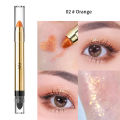 YZS Double Head Metallic Lazy Eyeshadow Stick Shimmer Eyeshadow Pencil Waterproof Long Lasting Highlight Pen Makeup Beauty. 
