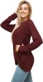 Fast Forward Women’s Tunic Blouse Twist Knot, Long Sleeves T Shirt, Loose Fitting Pullover Tops. 
