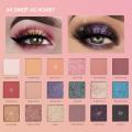 FOCALLURE Sweet As Honey 18 Color Eyeshadow Palette. 