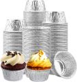 Cup Cake Mold With Silver Foil Mini Disposable Muffin Baking Cup 36 Pcs. 