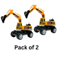 Kids Construction Crane Toy - Yellow Excavator Truck - Moveable Arm & Rotating Wheels - Durable Material - Educational & Fun Toy for Toddlers - Realistic Heavy-Duty Truck - Ideal Gift for Boys & Girls - Indoor & Outdoor Playset. 