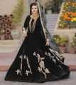 Stitched Elegant Long Embroidered Velvet Frock for Women with Dupatta & Trouser - Velvet Frocks for Women. 
