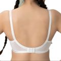 Bebelle, X-Over, Bra for girls and women, Crossover Bra, B Cup, White, Formal Bra.. 