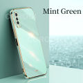 For Vivo Y12A Back Cover Fashion Shiny Plating Square Bumper Camera Protection Case Soft Silicone Shockproof Protective Mobile Phone Cases. 