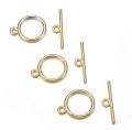 5sets Round Metal Antique golden Clasps for Bracelets craft supplies. 