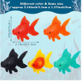 15 Pieces Artificial Aquarium Fishes Plastic Fish Realistic Artificial Moving Floating Colorful Goldfish Fake Goldfish Decoration Ornament for Aquarium Tank. 