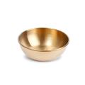 Stainless Steel Snack Plate Round Dipping Golden Sauce Dishes Appetizer Serving Tray Dishes Spice Plate Kitchen Supplies Plates. 