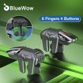 [Burn] BlueWow G21 mobile game trigger, suitable for PUBG mobile game controller alloy game handle joystick L1R1 button, suitable for iPhone Android. 