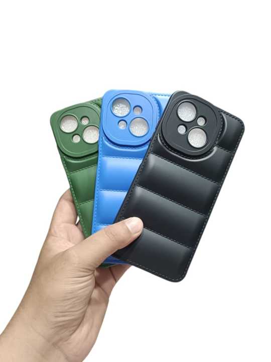Tecno Spark GO 1 / POP 9 Back Cover Soft Matt Puffer Down Jacket Bubble Camera Protection Tecno Spark GO 1 Phone Case Tecno POP 9
