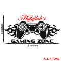 ALL-AT-ONE # 67 ("CUSTOMISED NAME FOR YOUR GAMING ROOM") Self-Adhesive Vinyl Waterproof Removable Art Sticker To Decorate Your Desired Bedroom, Computer Room, and Gaming Room and to Gift Your Friends and Relatives.. 