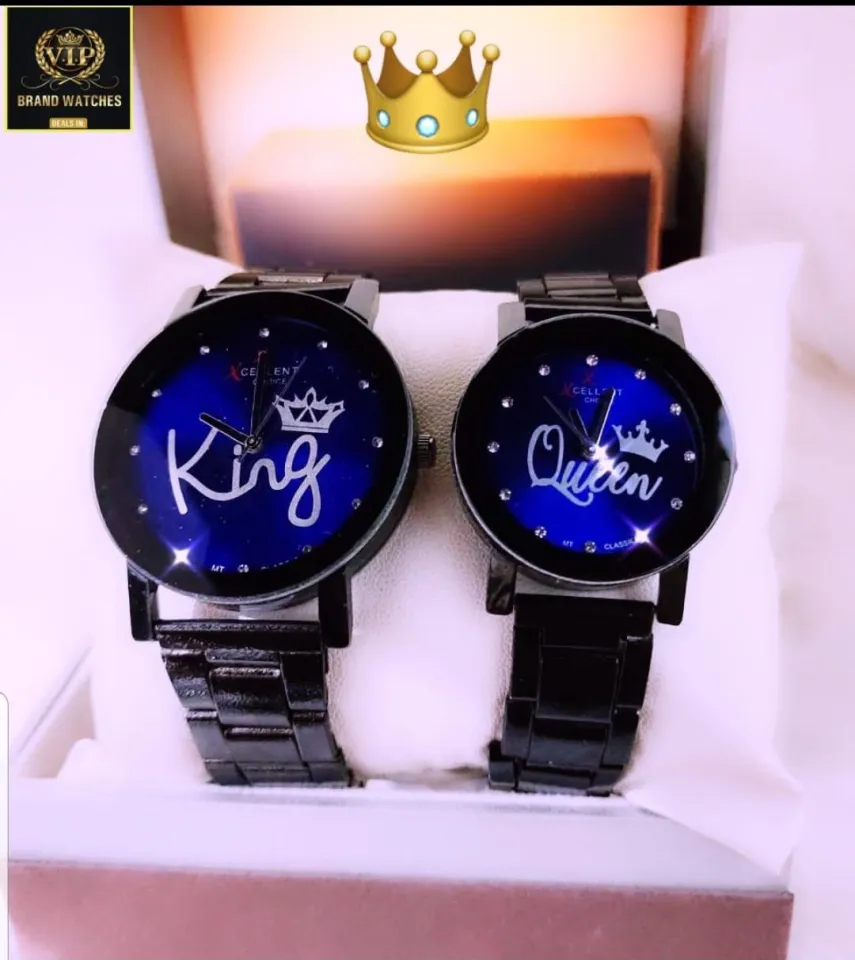 *NEW* KING AND QUEEN MATCHING WATCH SET Couple Watch Pair - King and Queen Watch - Watches for Men  main image 4