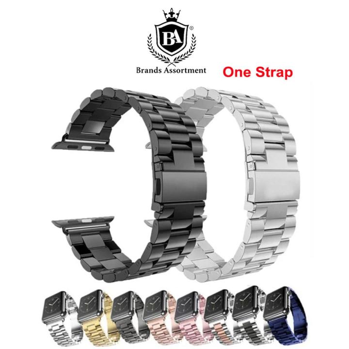 38mm / 40mm / 41mm Stainless Steel Chain Band Strap for Apple iWatch , Smart Watch Straps , iWatch Strap - 38mm / 40mm / 41mm Series - 1 / 2 / 3 / 4 / 5 / 6 / 7 GPS + cellular - Black / Silver / Grey