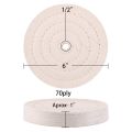 2Pcs Super Thick Polishing Wheel 6 Inches for Bench Grinder Tools. 