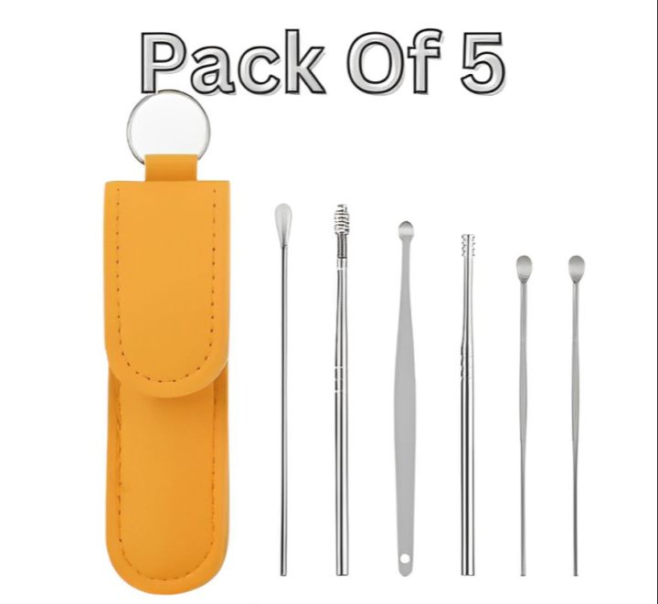 ( Pack Of 5 ) 6PCS /SET Ear Cleaner Wax Pickers Earpick Wax Remover ...
