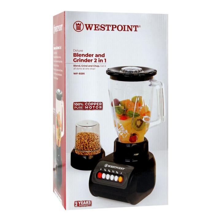 Westpoint Deluxe 2-In-1 Blender & Grinder, 350W, WF-9291