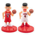 5Pcs/Set Slamdunk Figures Ornaments Cake Topper Birthday Party Decoration Basketball Players Ornaments with Base Cake Decor. 