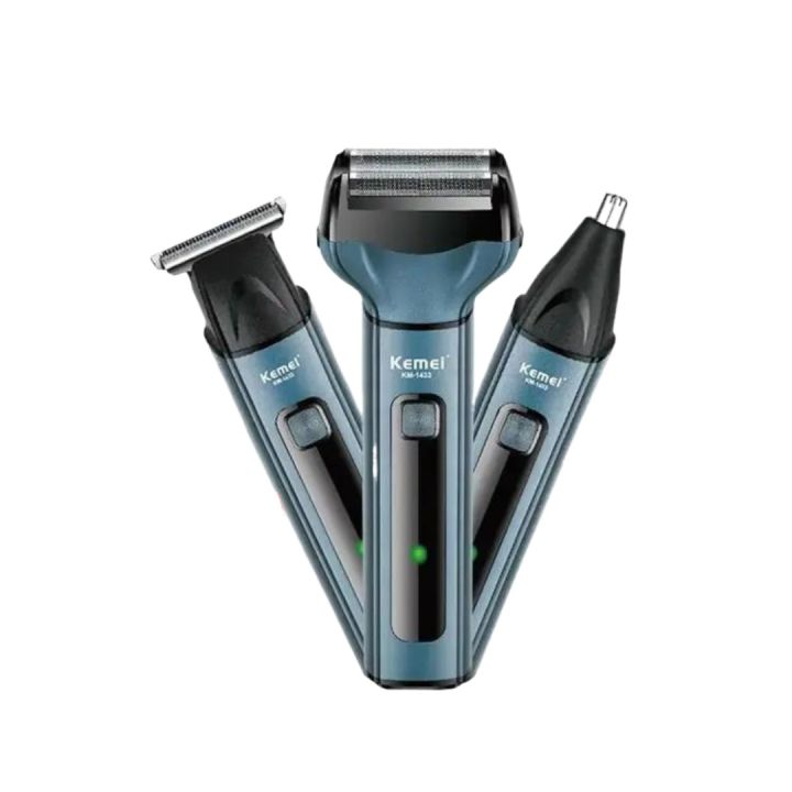 Professional (3 in 1) Electric Shaver, Hair Clipper, Nose Trimmer, Rechargeable, Multifunction Shaver, Men’s Body Hair Removal Machine, Grooming Kit, Best Trimming Shaving Machine For Men