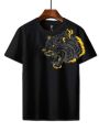 Lion Printed New Trendy Summer Collection T shirt New Stylish Design Tee shirt Round Neck Export Quality Top for Girls & Boys. 