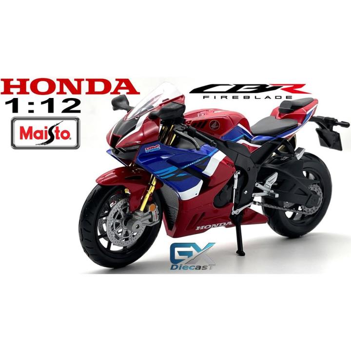Honda CBR 1000RR-R Fireblade SP Red and Blue 1/12 Diecast Motorcycle Model by Maisto