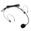 3 Pin XLR Wired Headset MIC Dual Ear Hook Unidirectional Microphone. 