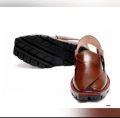 Norozi Kheri AKA Nawabi Kheri - Hand Crafted Brown Shine Quetta Norozi Chappal With Double Sole - Hand Made Footwear Pure Leather - Norozi kheri for men. 
