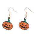 1 Pair Ghost Funny Halloween Earrings Alloy Pumpkin Hat Broom Drop Hook Earrings Party Jewelry. 