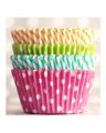 Beautiful Paper Cup Cake Mould - 100 Pcs - Multicolor. 