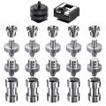 Camera Screw, 22 Pcs 1/4 Inch and 3/8 Inch Converter Threaded Screws Adapter Mount Camera Hot Shoe Mount to 1/4 Set for Camera/Tripod/ Monopod/Light Stand. 