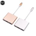 USB C HUB to HDMI Adapter For Macbook Pro/Air Thunderbolt 3 USB Type C Hub to HDMI 4K USB 3.0 Port USB-C Power Delivery（white）. 