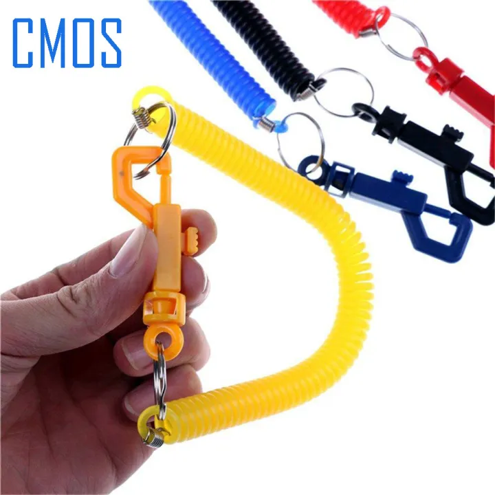 Elastic%20Spring%20Key%20chain%20with%20Ring%20and%20Hook%20Best%20for%20Bike%20Keys%20Multi-Shaded%20by%20CMOS%20(12%20KeyChains)%20-%20Image%204