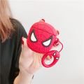 Marvel Iron Man Spiderman Black Panther Silicone Cases Suitable for AirPods 1/2 AirPods Pro Earphone Sleeve Silicone Bluetooth Headset Protective Case. 