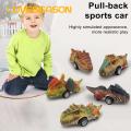 Dinosaur Toy Car Interactive T-rex Dinosaur Car Toy Fun Battery-free Gift for Kids Perfect Party Favor Basket Stuffer Crash-resistant Dinosaur Car. 