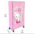 5 Feet Barbie doll Theme wooden Sheet Wardrobe For Kids Cupboard Almari. 