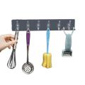 Self Adhesive Wall Mounted Sticky Hooks Strip with 6 Hooks for Kitchen Self Adhesive Transparent 6 Hooks Hanger, Self Adhesive Wall Mounted Sticky Hooks Strip for Kitchen, Transparent Wall Hooks Hanger. 