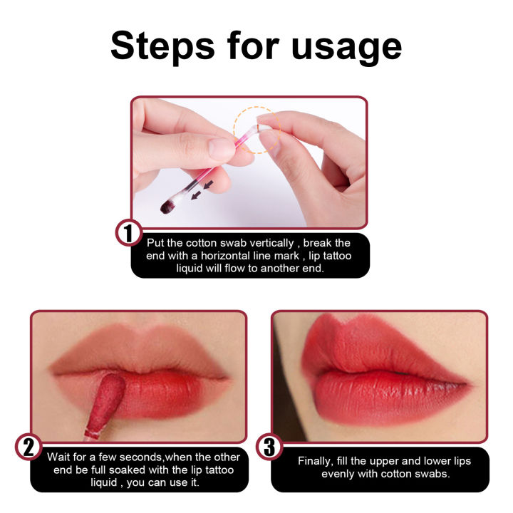 20Pcs%20Cotton%20Swab%20Lip%20Tint/Dye%20Long%20Lasting%20Charming%20Cigarette%20Cotton%20Buds%20Lipstick%20Fadeless%20Waterproof%20Cosmetics%20For%20Women%20-%20Image%207