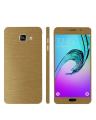 Samsung Galaxy A7 2016 Golden Brushed Metal Texture Mobile Skin. 
