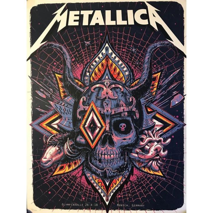 The Metallica Rock Music Pop Culture Teenage Posters Vinyl Paper Quotes Vintage Music Enthusiasts Posters Home Room Art Painting Wall Poster