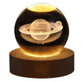 3D Crystal Ball Lamp - Moon Lamp - Night Light For Room - Solar System Ball - Moon Light - Home Decoration Items. 