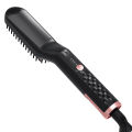 Ubeator - 3 in 1 Women and Men Beard Ceramic Hair Styling Comb Hot-Air Brushes Straightener Tools-599-Black. 