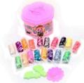 Colorfull Modelling Clay Bucket for Kids With Mould Kids Play Dough Art Supplies for Kids Crafts. 