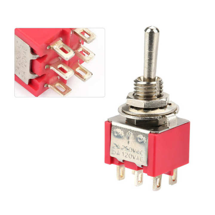 6mm toggle switches 10 pcs MTS-203 switch cover mini temporary industrial car control with device instrument panel