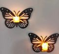 Decorative Butterfly Wall Shelf, Decoration Candlestick, Wall Decor Ideas, Wooden Wall Shelves. 