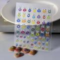 3D Mouth Monster Nail Sticker Dopamine Cute Jelly Nail Art Decals Funny Expression Pack Embossed Hand Ledger DIY Decor Manicure. 