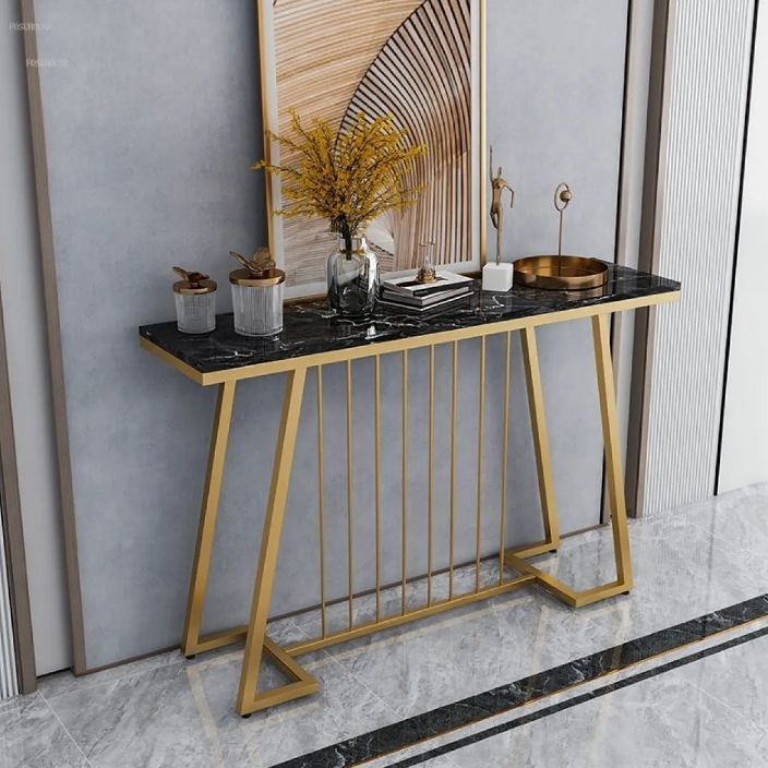 New%20Console%20Table%20in%20Golden%20Finish%20with%20Laminated%20Marbel%20Effect%20Wood%20Top%20For%20Living%20Room,%20Hallway%20&%20Entryway%20Table%20-%20Image%202