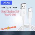 Original Vivo 33 Watt 44 watt Flash Charging Usb to C Cable Compatible for vivo V21,V21 Pro,V23 5G,V23e 5G,V23 Pro 5G,vivo 23e,iqoo Z5,Z6,Z6x,iqoo neo 3,iqoo neo 6,neo 7 Vivo Flash Charging Cable (33 Watt 44 Watt Only Cable) Fast Cable 1M. 