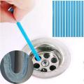 Drainage Block Remover Cleaning Rod Pipes for Toilet Bathtub and Kitchen Drain Cleaning. (1 Packs of 12 Sticks). 