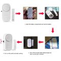 Independent Wood Door Alarm Sensor Window Detector With 80Db Buzzer Burglar Security Alarm System LR44 button Battery. 