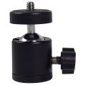 Mini Ball Head 360 Rotator - Black. 