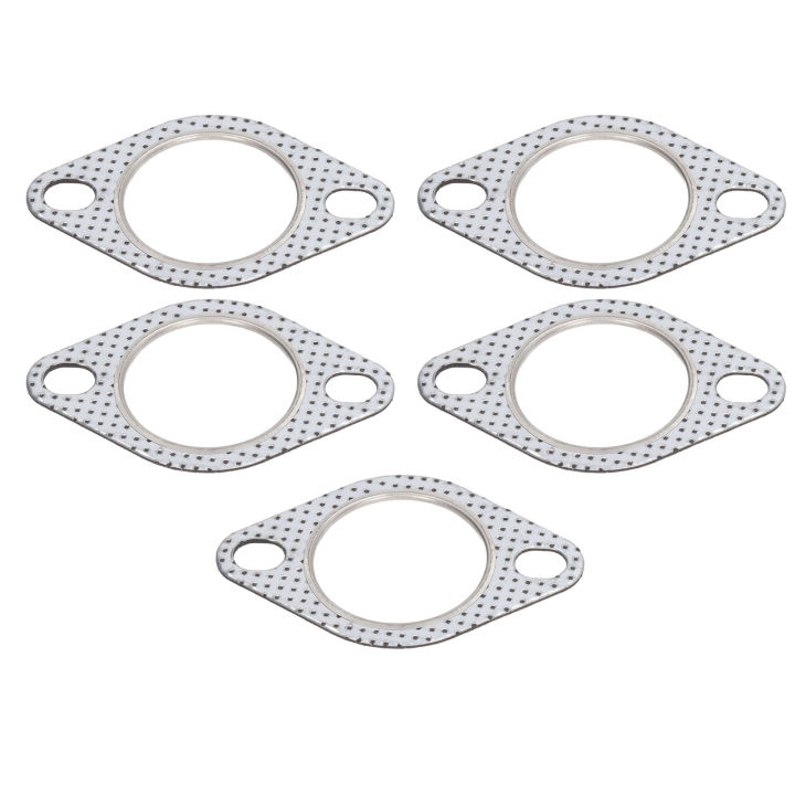 5Pcs 2in Exhaust Pipe Flange Gasket High Temp Resistance for Turbo Manifold Header Down Dump Pipes